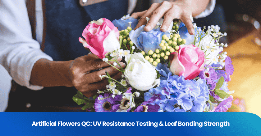 Artificial Flowers QC: UV Resistance Testing & Leaf Bonding Strength